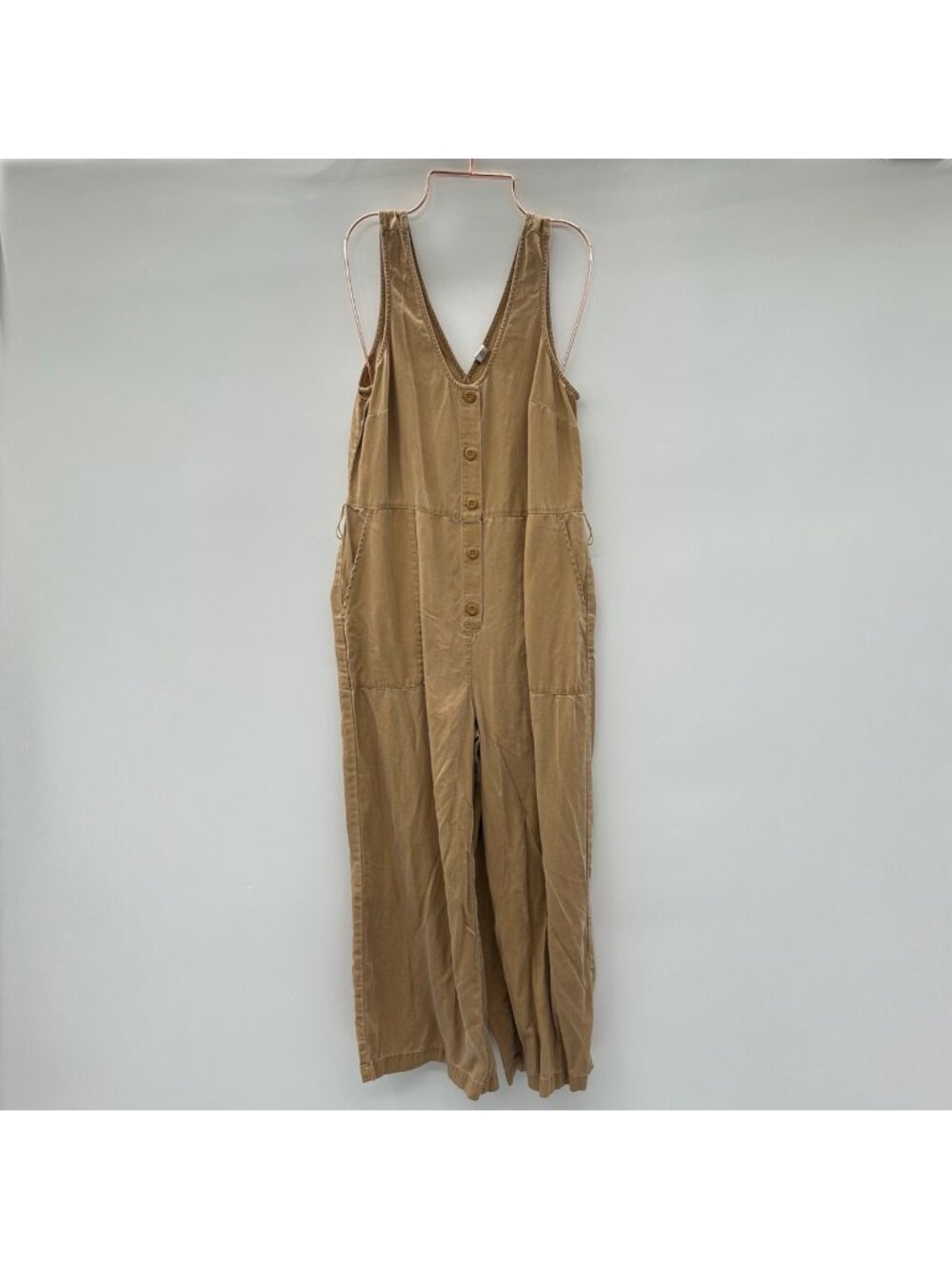 Old Navy Tan Sleeveless Button-Front Jumpsuit Size XS